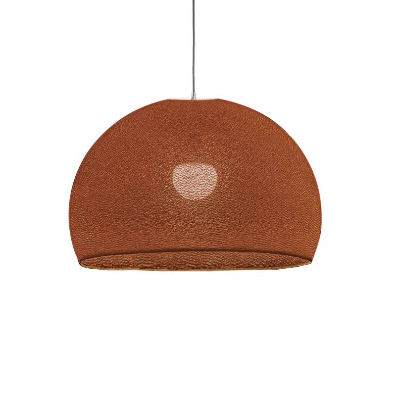 Abat-jour coupole havane 67 avec suspension simple