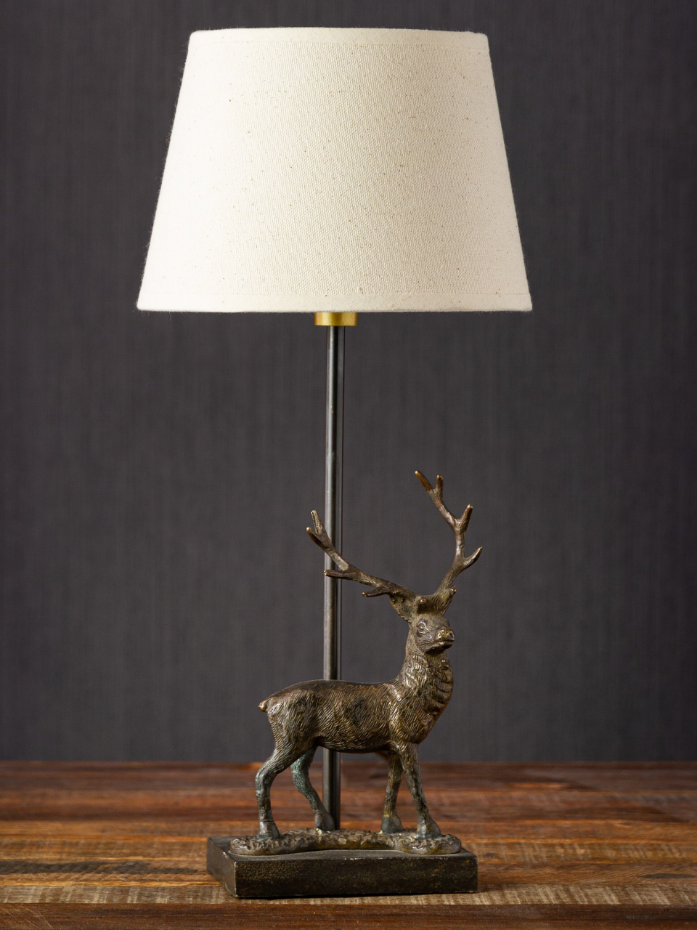 Lampe à poser en laiton CERF