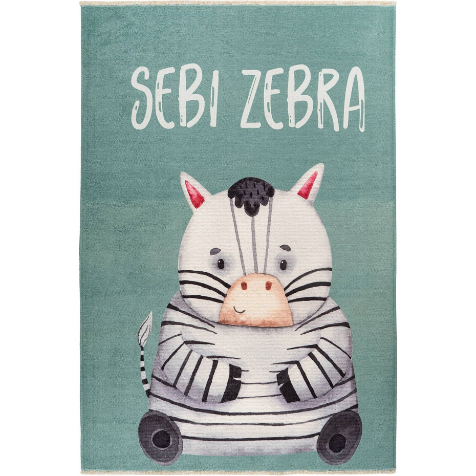 Tapis enfant lavable antidérapant zèbre