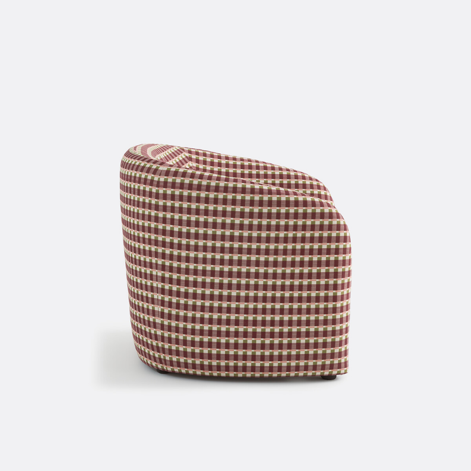 Fauteuil, 1 place, imprimé motif géométrique, LANDINE