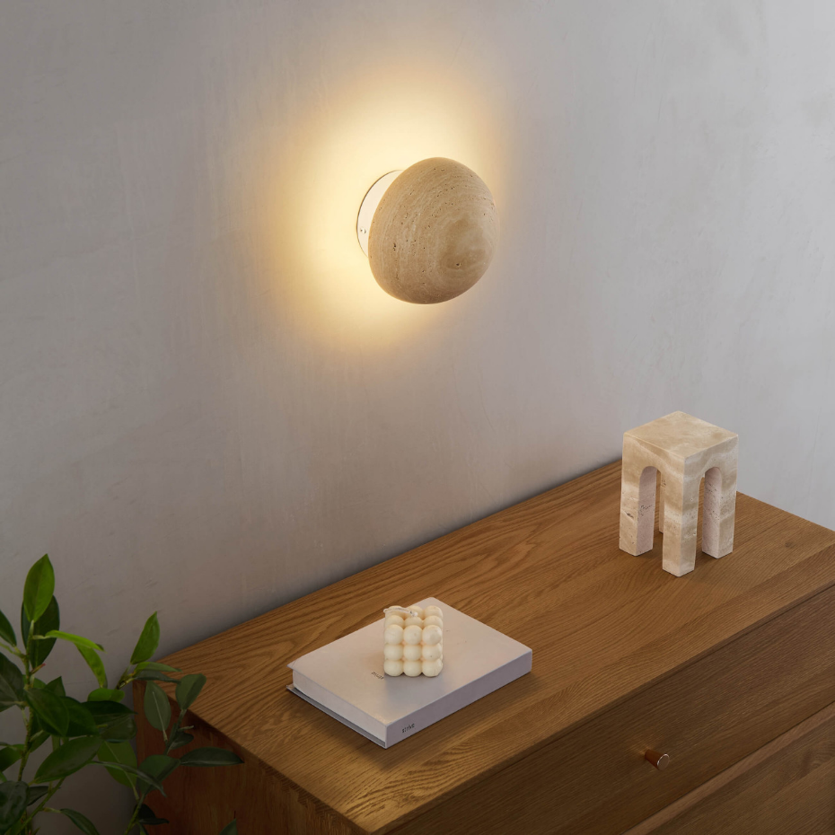 Applique en pierre naturelle à LED - ELVIN