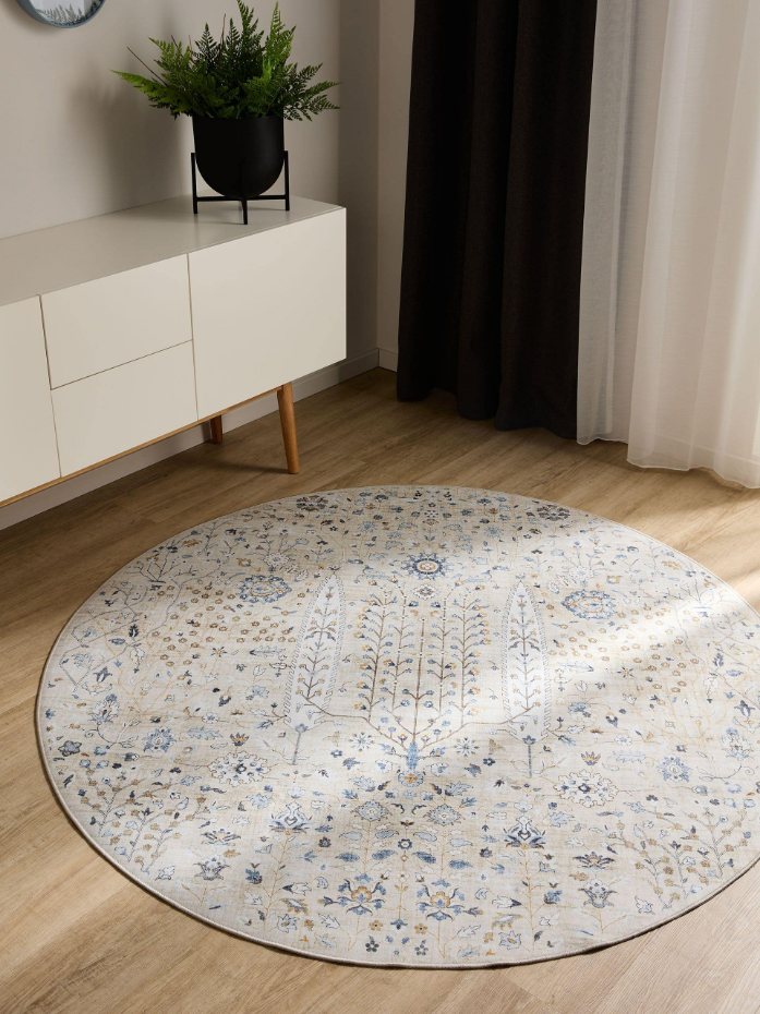 Tapis rond lavables GEORGE