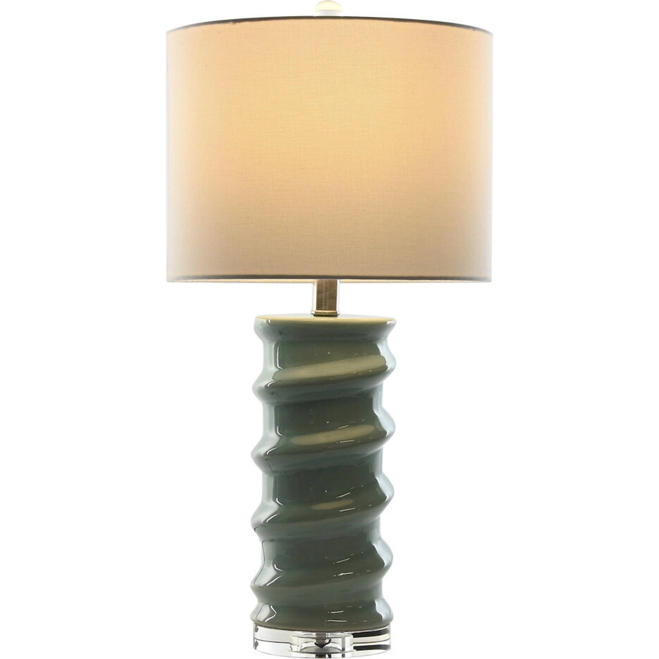Lampe de table en grès rond Moderno