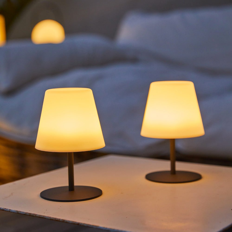 2 Lampe de table sans fil TWINS H16CM