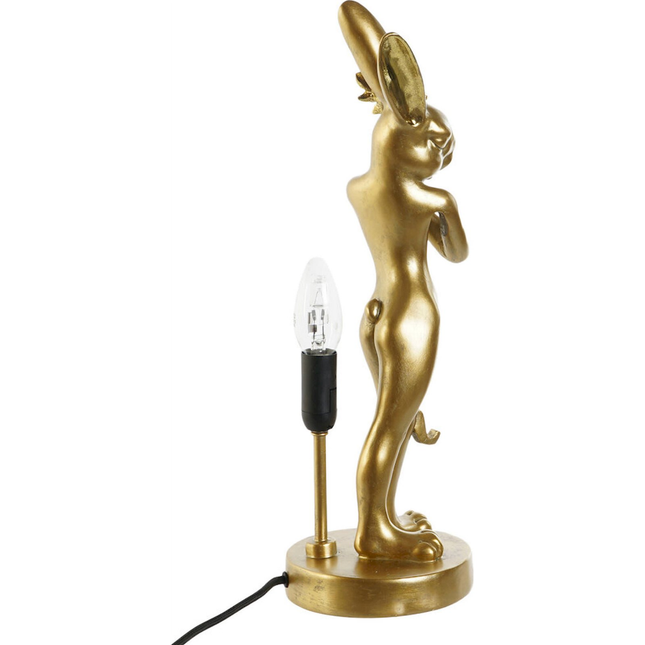 Lampe de table lapin en résine ronde Moderno
