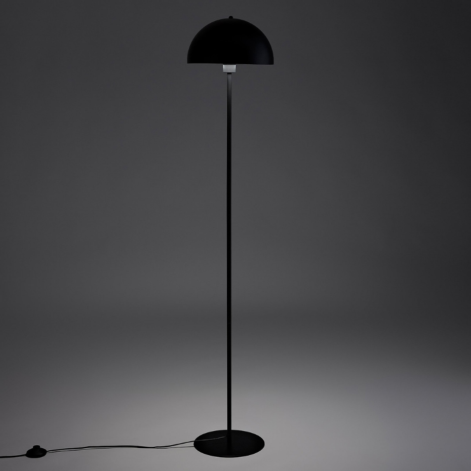 Lampadaire champignon, en métal fer laitonné, Capi
