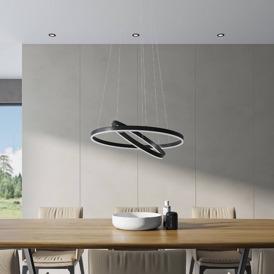 Suspension en métal moderneLED, Albiona