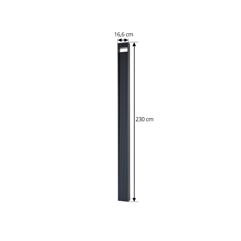 Lampadaire extérieur en aluminium moderneLED