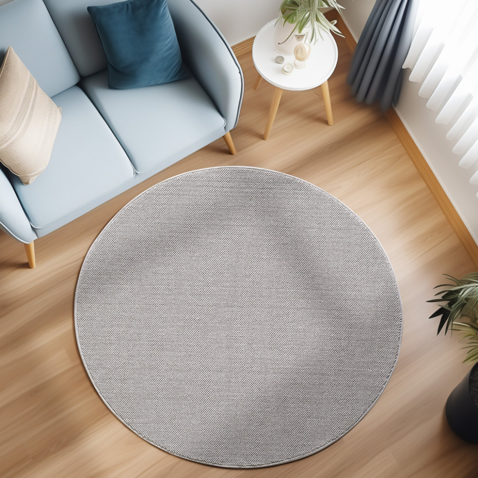 Tapis de salon rond tissé MORELIA