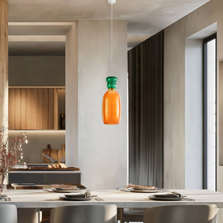 Suspension en verre jeunesLED, Fay