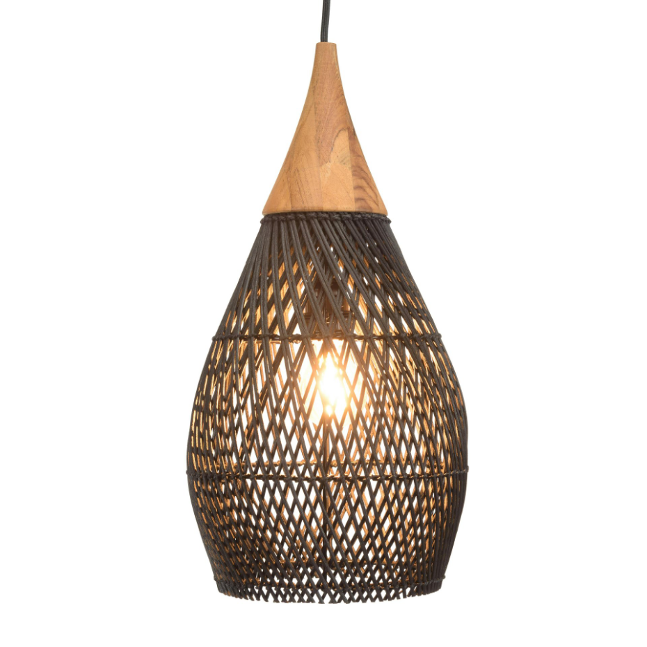 Suspension goutte en rotin 25cm FOLELLI