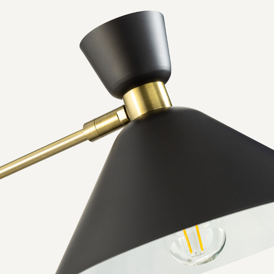 Applique double, laiton vieilli Zoticus