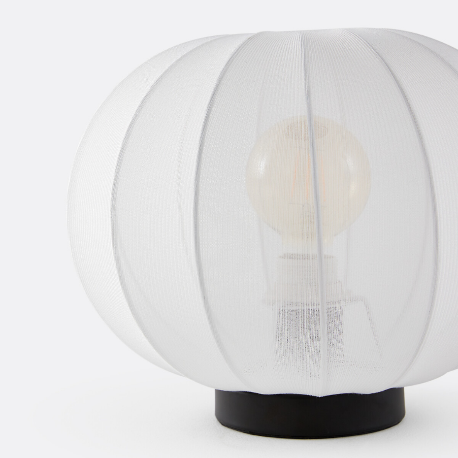 Lampe à poser métal fer et maille, Aldo