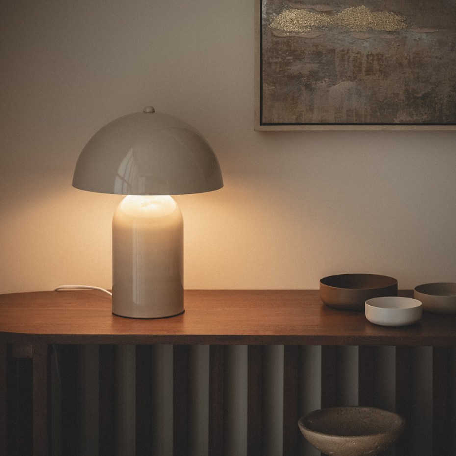 Lampe à poser champignon en métal- ARTO