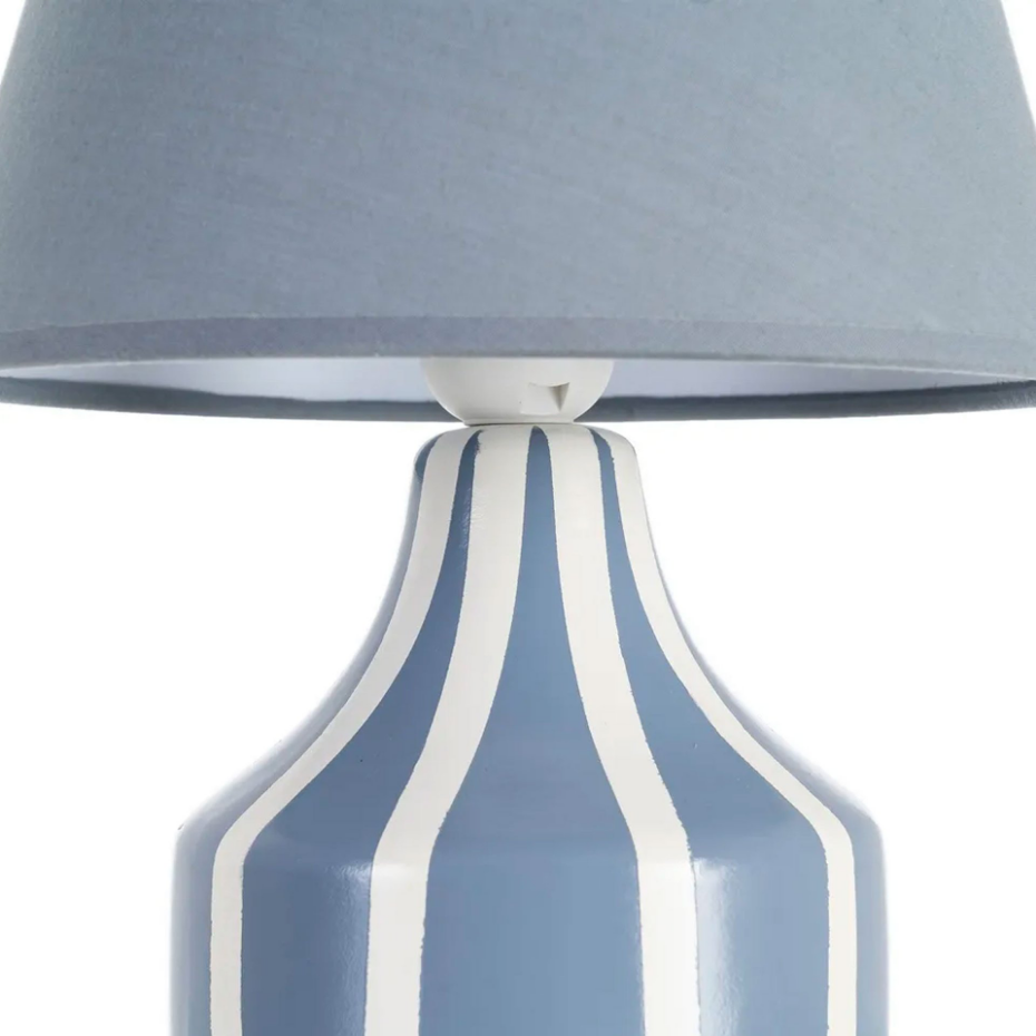 Lampe à poser céramique bleue 22x22x30cm