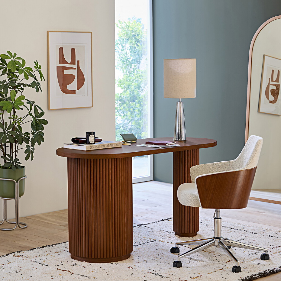 Bureau forme organique, 1 porte, Genna 