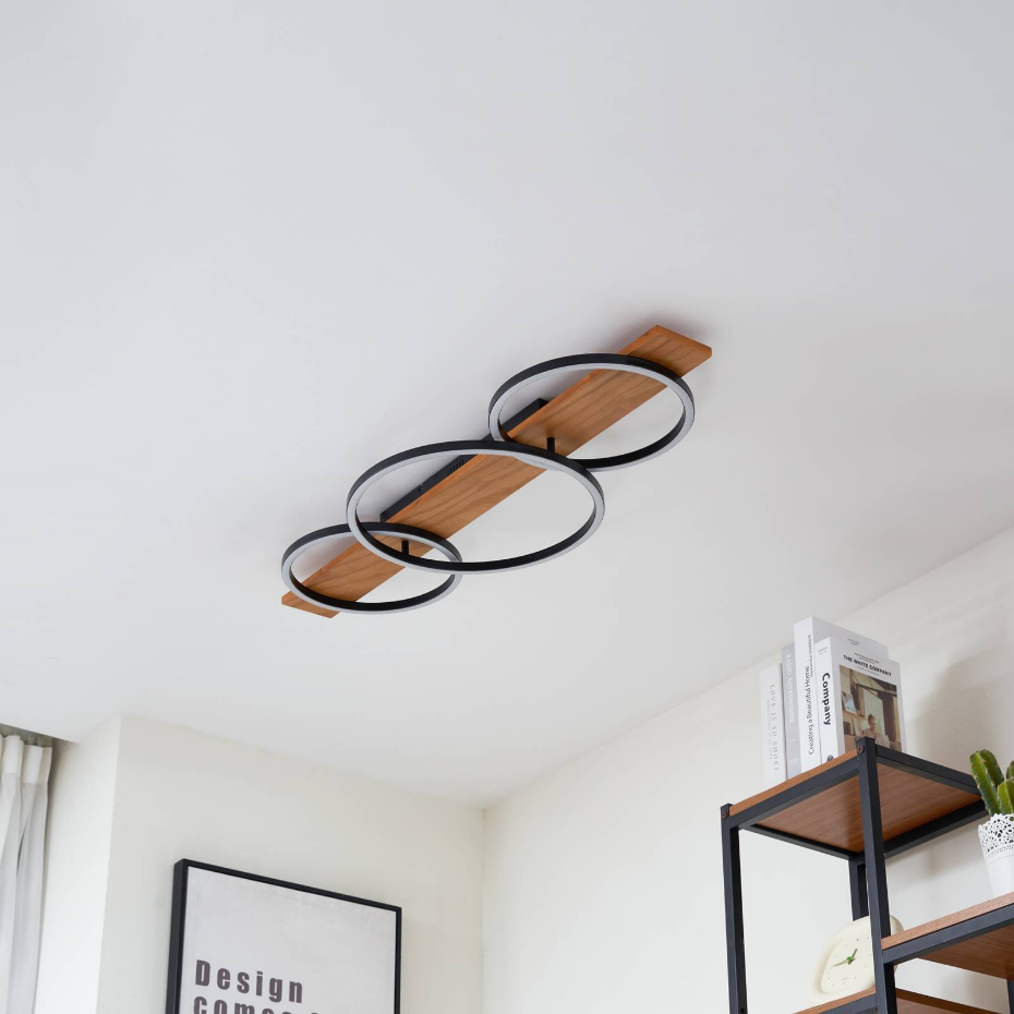 Plafonnier en bois moderneLED, Galad