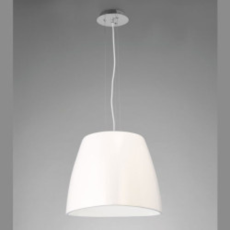 Grand Lustre Blanc Loft Eggo
