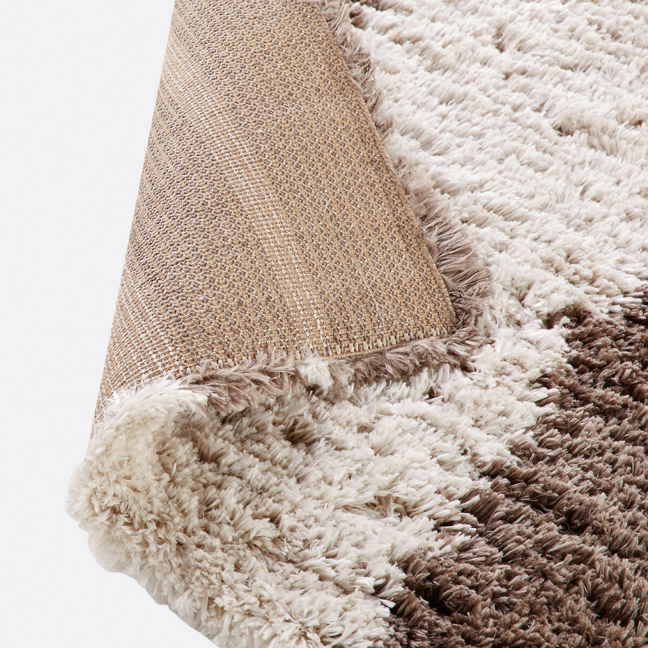 Tapis poils longs, motifs abstraits, Belsa