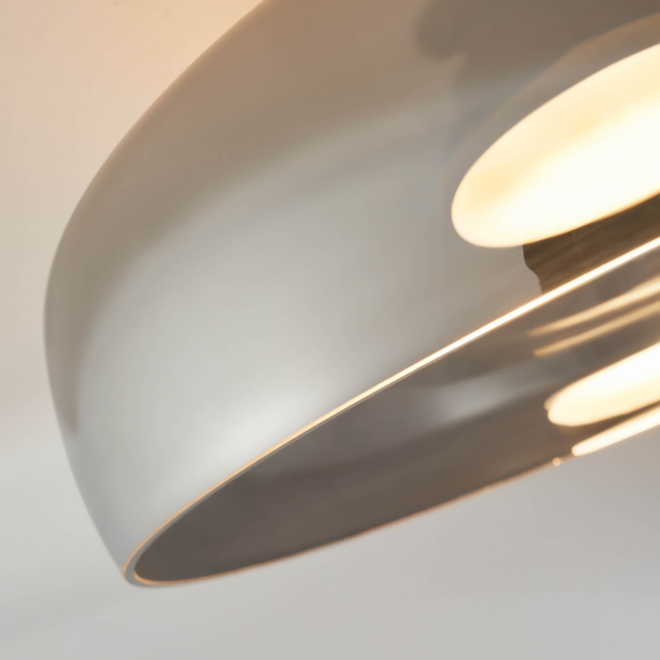 Plafonnier LED en verre fumé - RICCARDO
