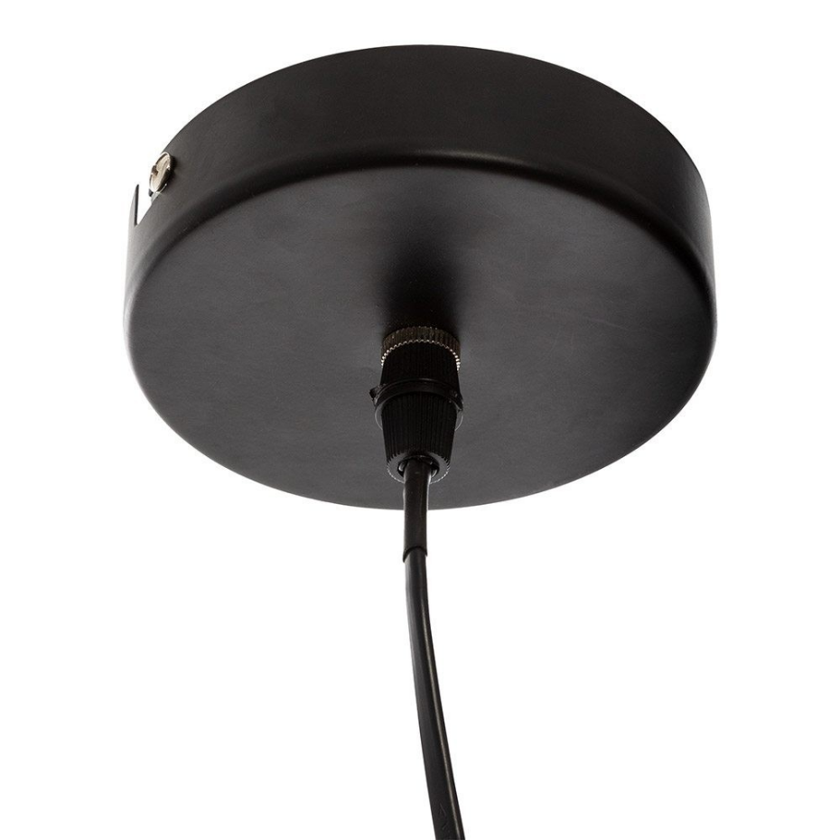 Suspension Métal Fleur Noir D57