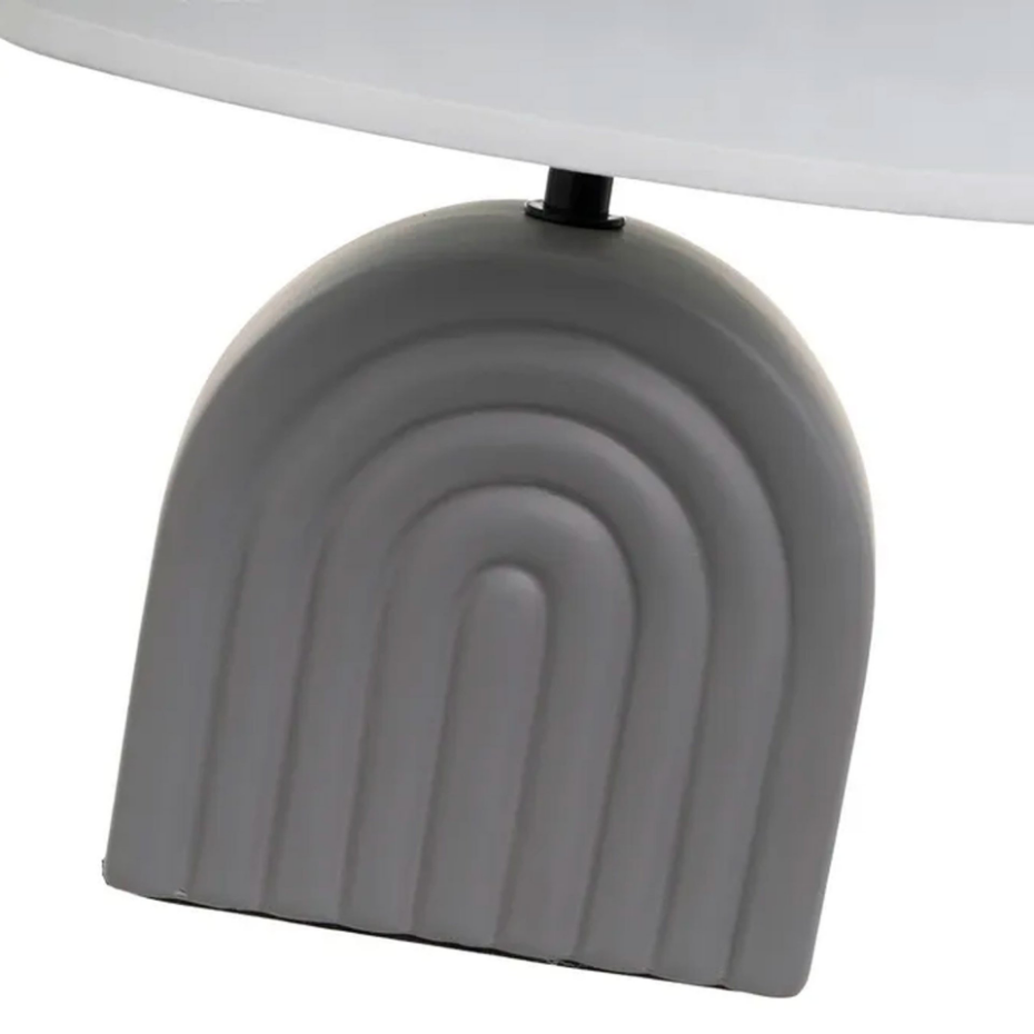 Lampe à poser céramique grise 23x13x31cm
