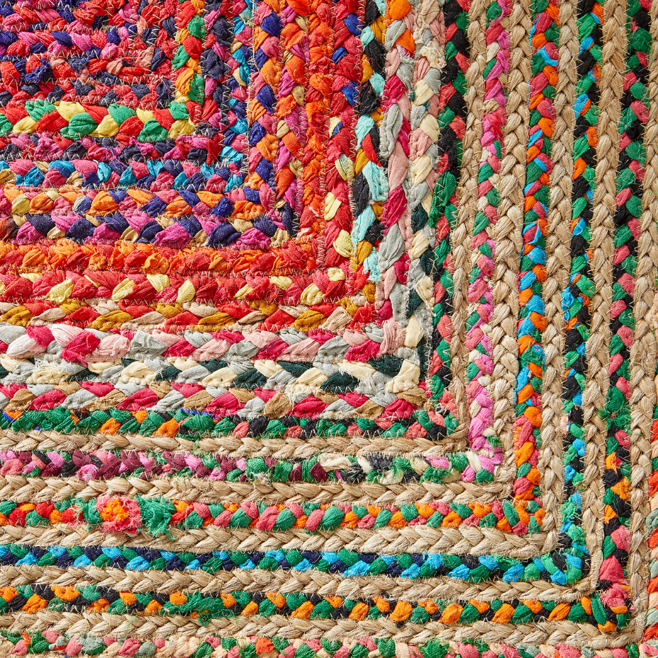 Tapis jute et coton recyclé, Jaco