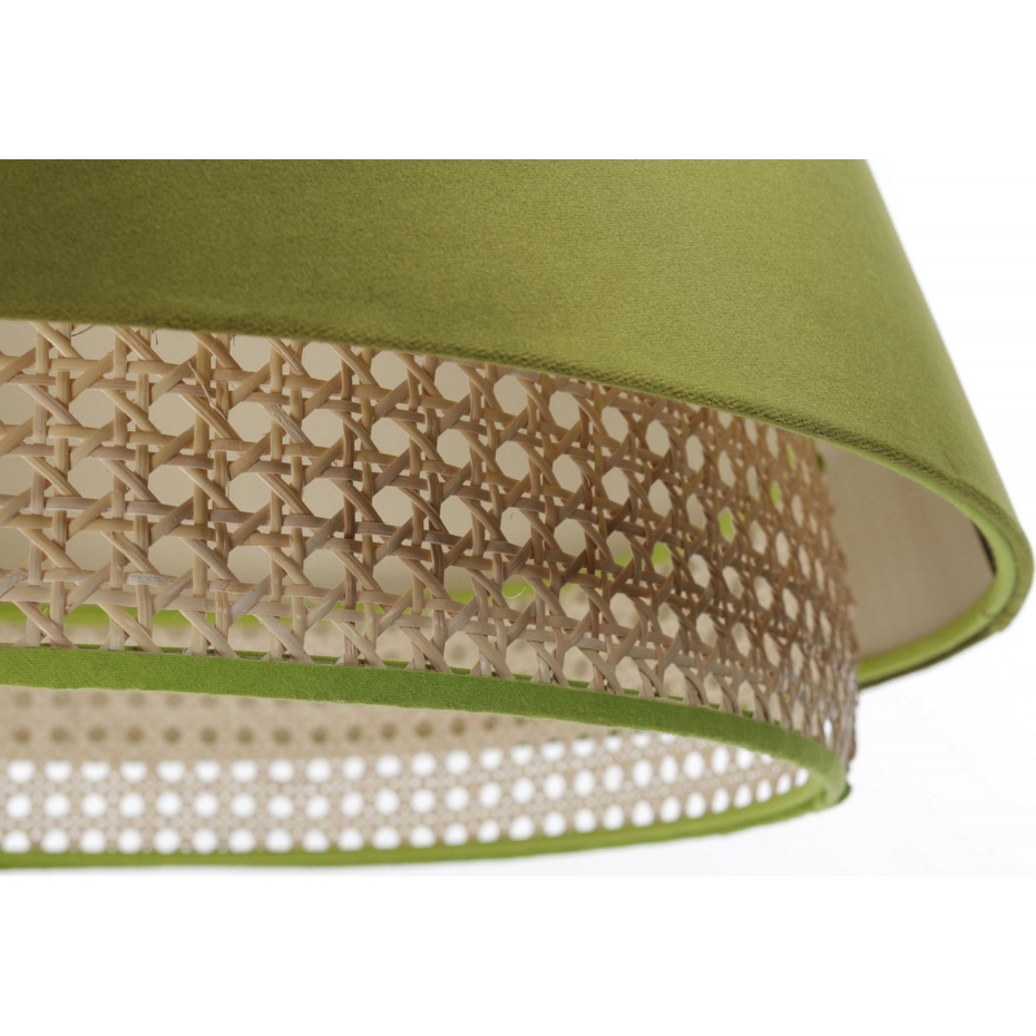 Suspension extérieure en rotin et tissu velours sensei