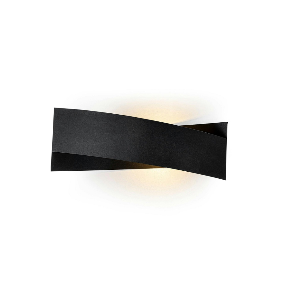 Applique murale design noire, nœud stylisé 35 cm SFAX