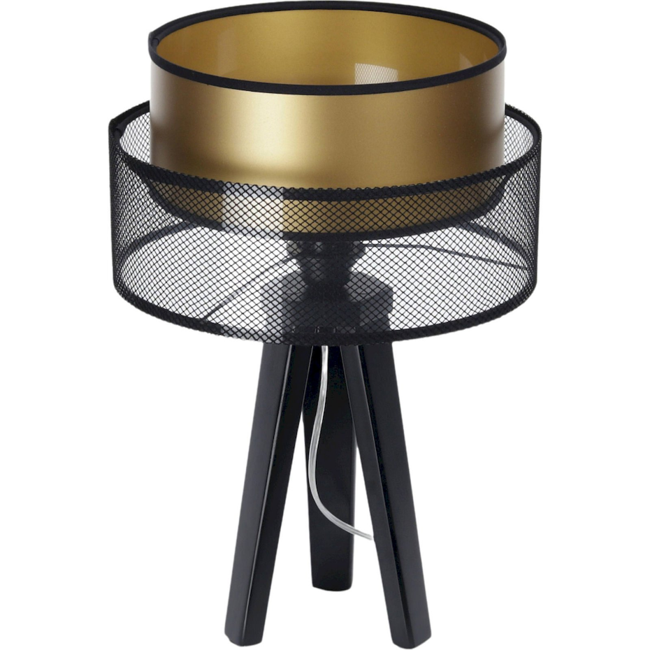 Lampe à poser ronde en PVC effet maille Duo ellegant