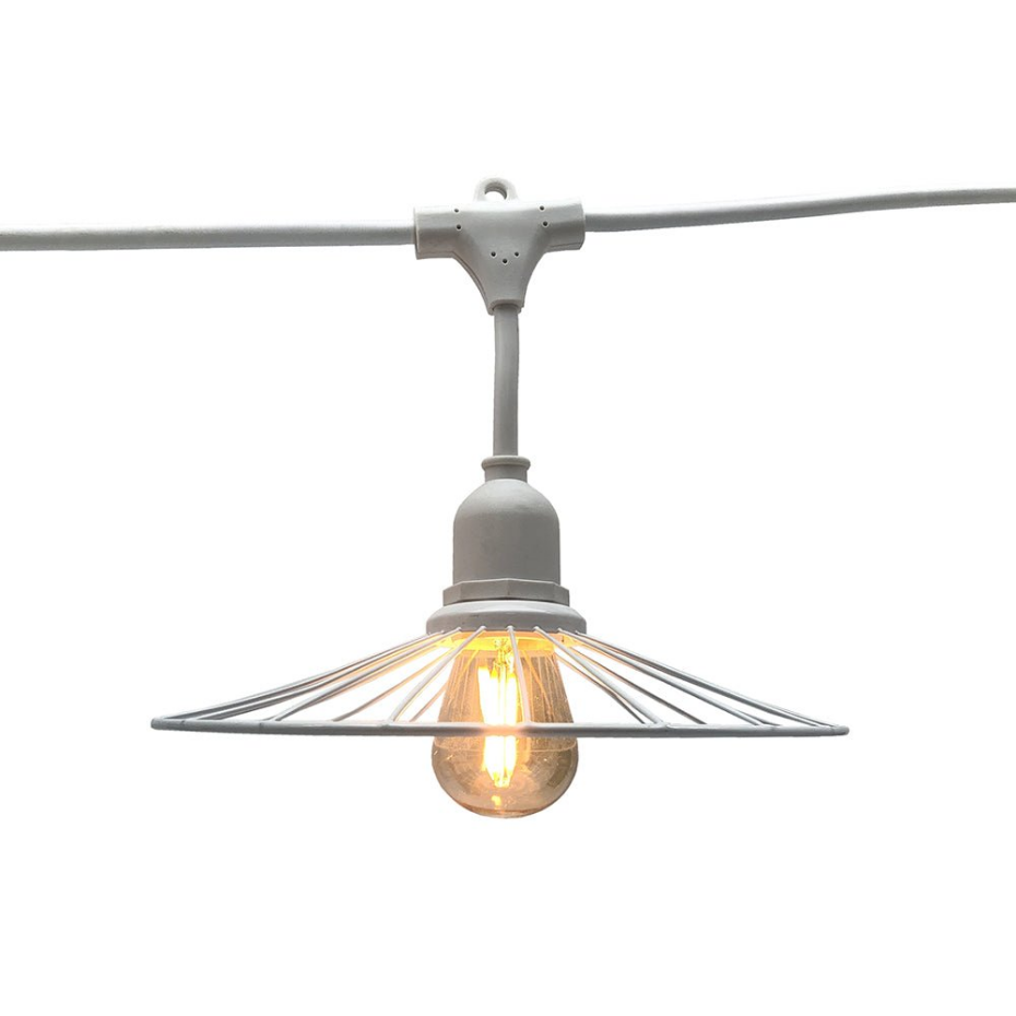 Guirlande CHIC CAGE Blanc 10 ampoules E27 6M