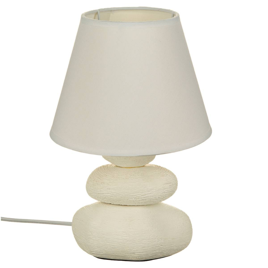 Lampe céramique galets striés MER