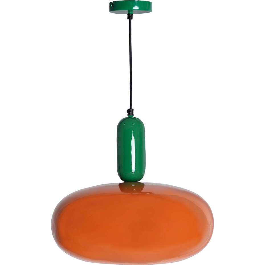 Suspension contemporaine en fer finition brillante