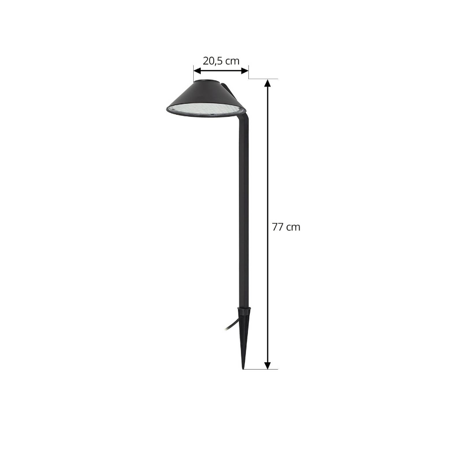 Lampe à planter en aluminium moderneLED