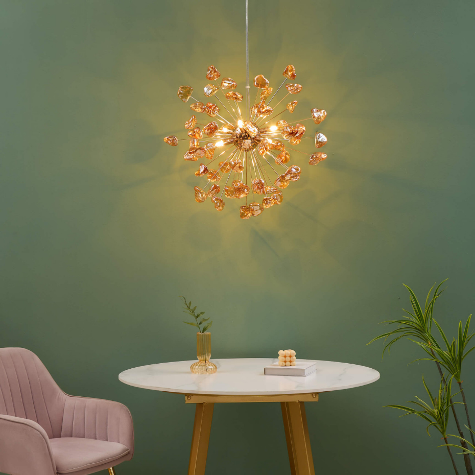 Suspension avec perles en verre - RIMELIA