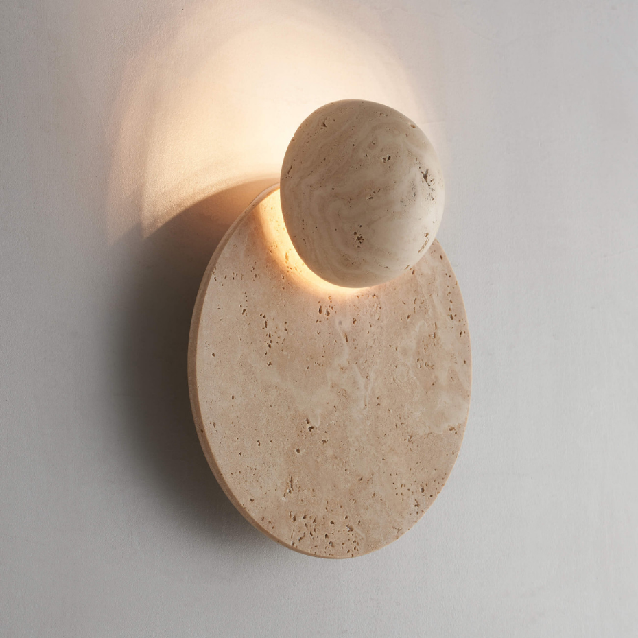 Applique à LED en travertin - ORSOLA
