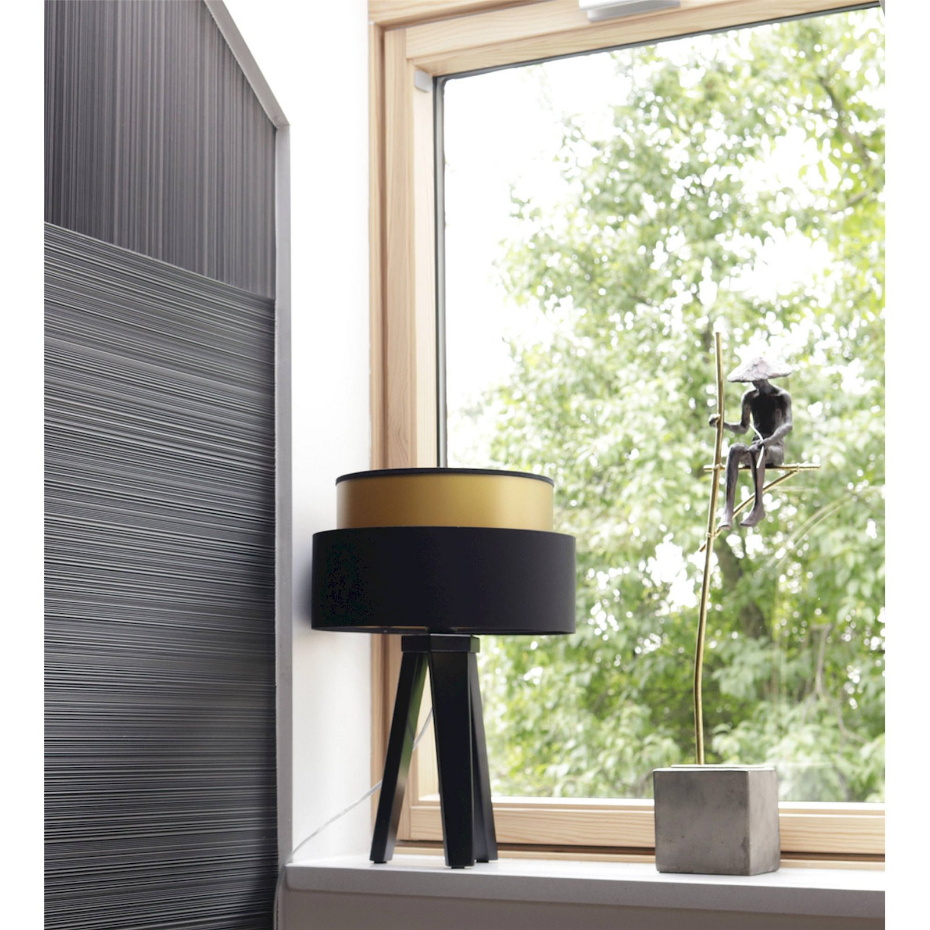 Lampe à poser ronde en PVC Duo ellegant