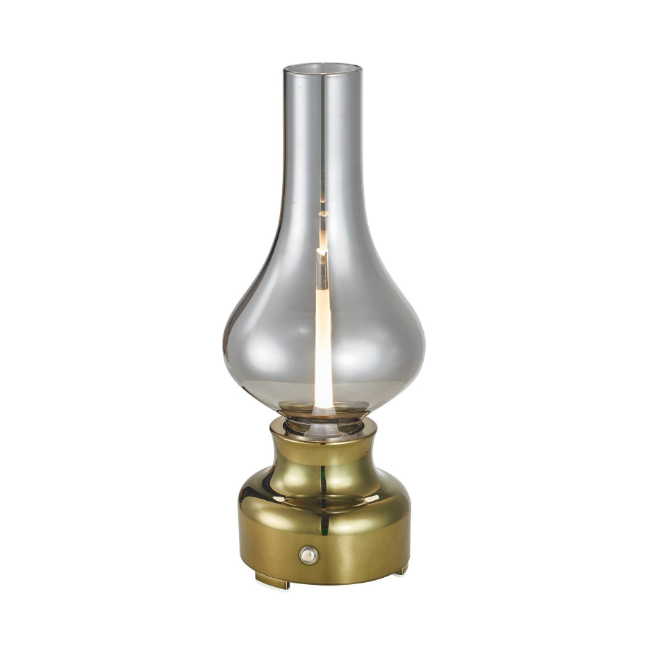 Lampe à poser en verre industrielLED