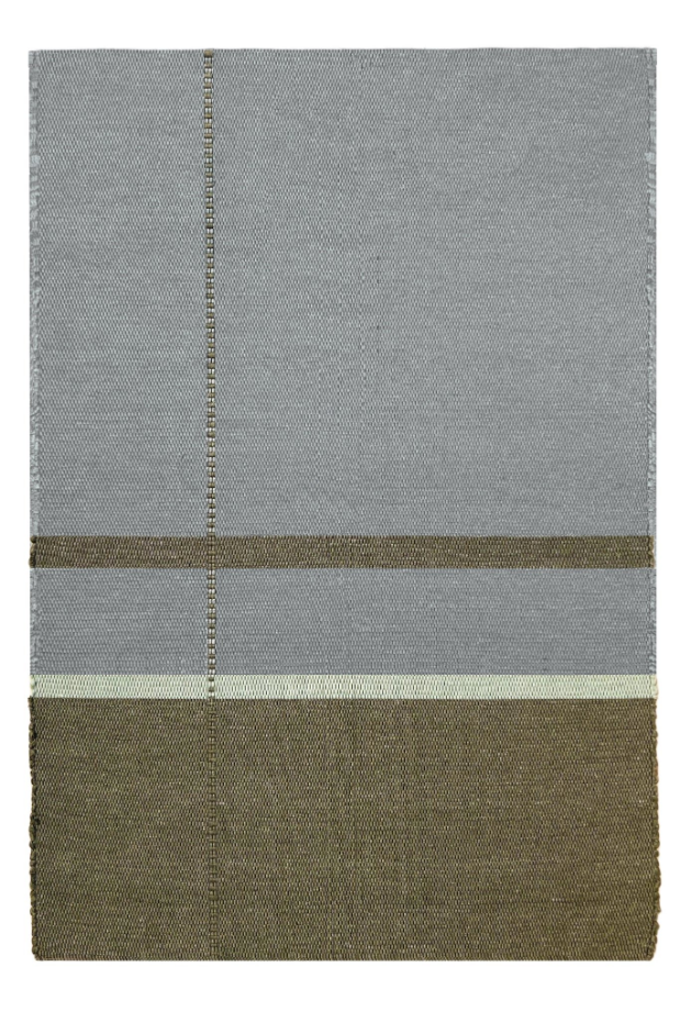 Tapis en fibres recyclées tissé à la main LEONOR