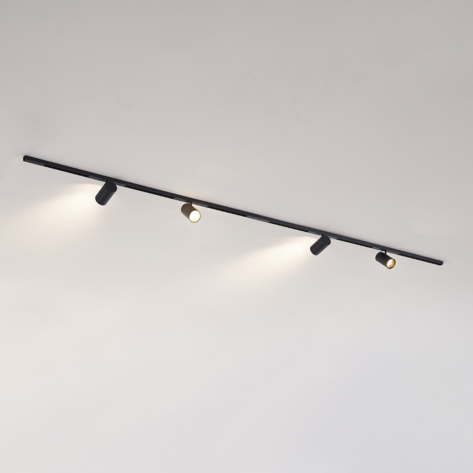 Kit 2 rails + 4 spots LED orientables - LYNE