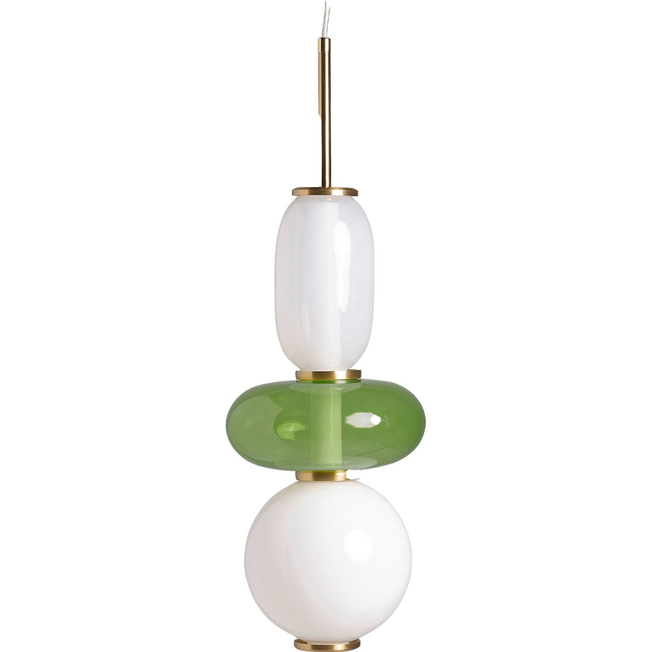 Suspension en verre style art déco