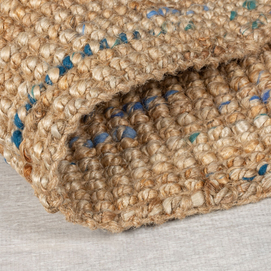 Tapis de couloir en jute coloré SARITA