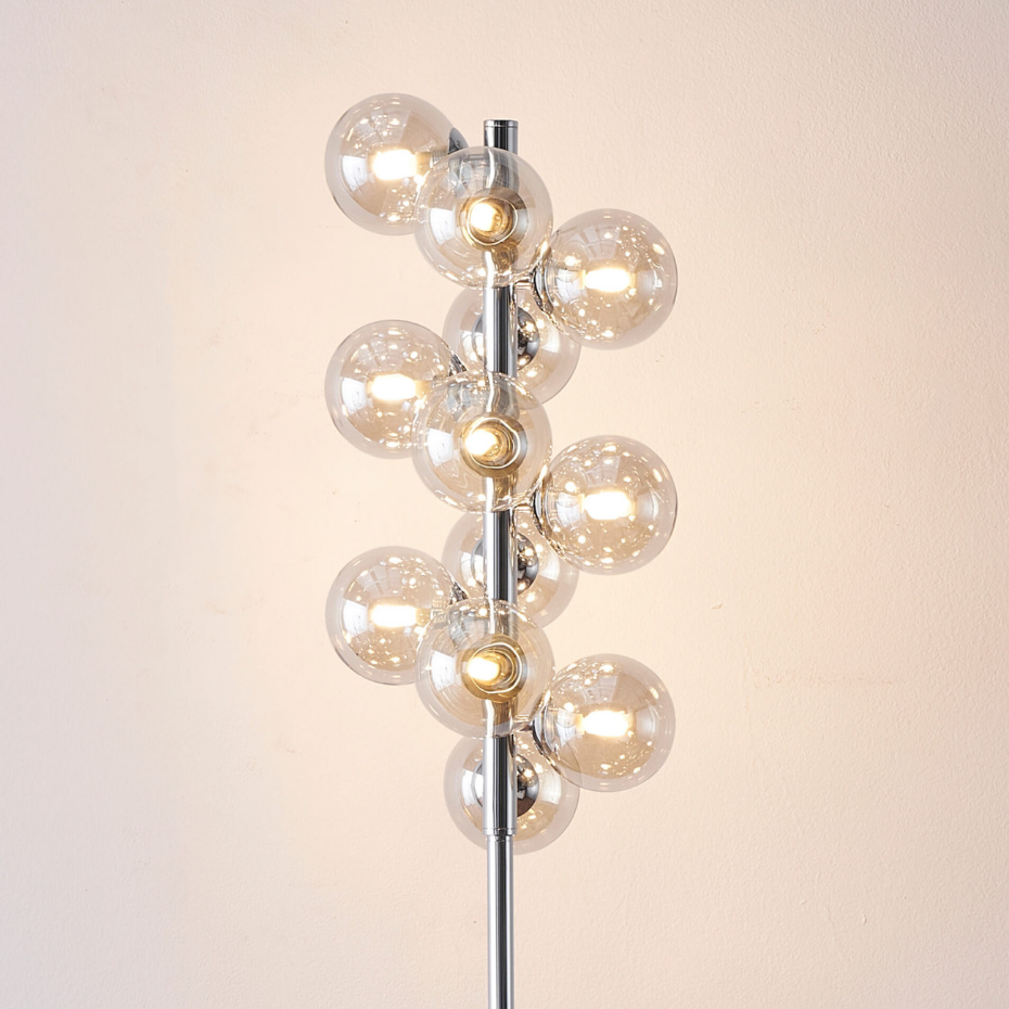 Lampadaire à 12 sphères en verre - AMBROSIA