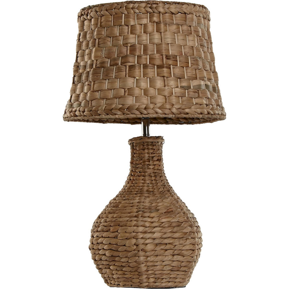 Lampe de table ronde en fibre naturelle Balines