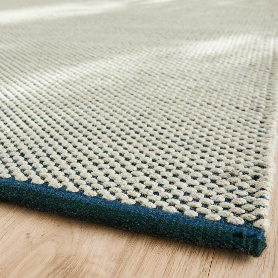 Tapis en polyester recyclé, tissé main, Seura