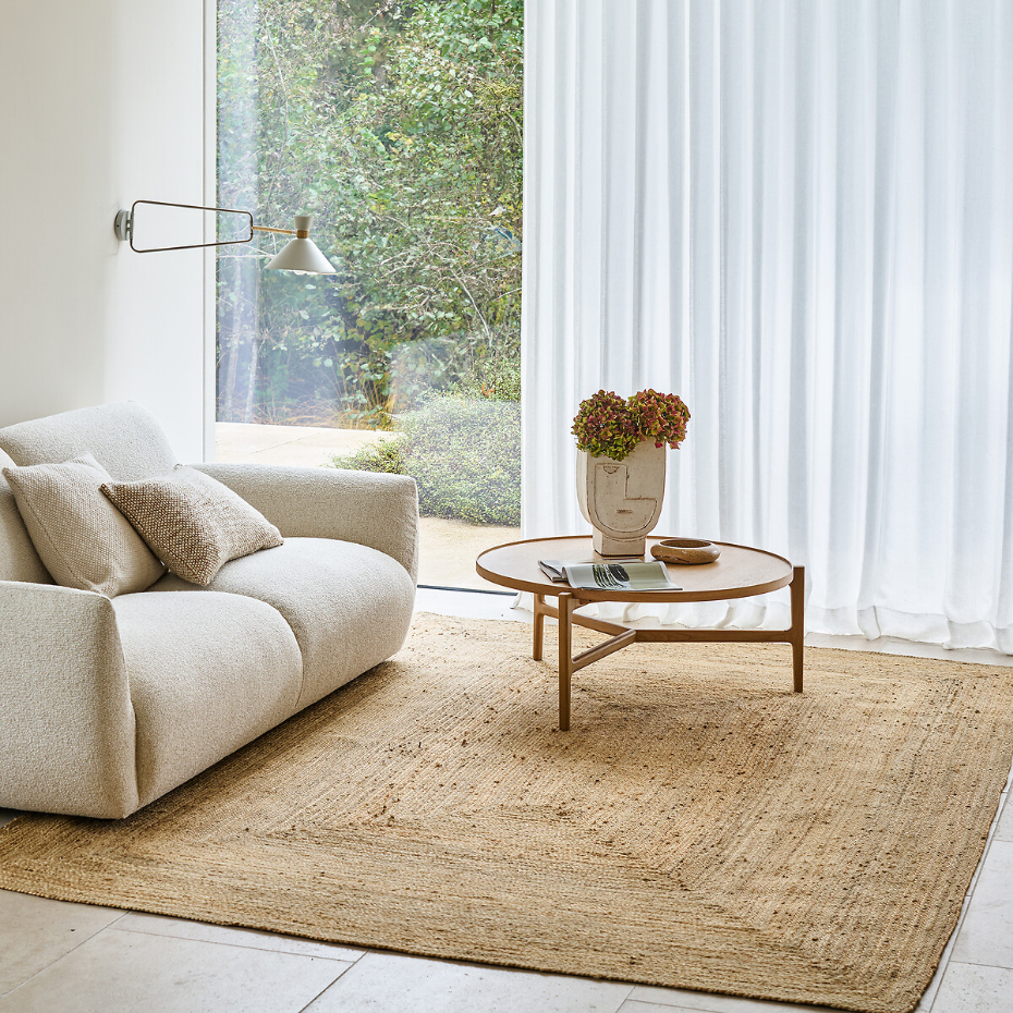Tapis en jute, tressé main, Hempy