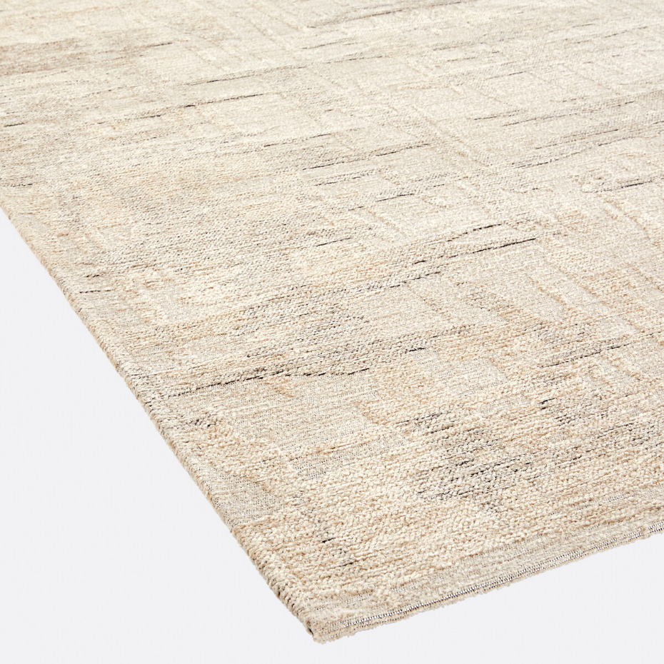 Tapis tissé plat motifs abstraits, Aruni 
