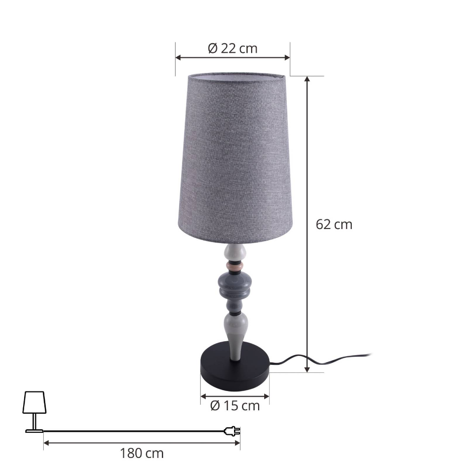 Lampe à poser traditionnelle, Haldorin