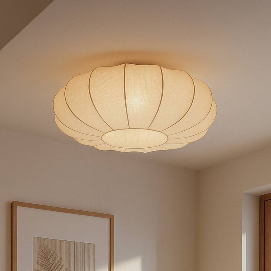 Plafonnier en textile scandinave, Helin