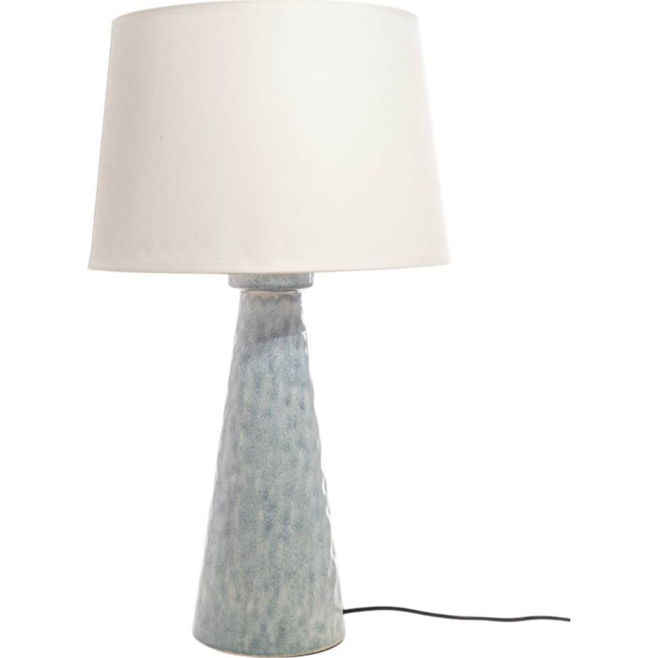 Lampe de salon ronde en céramique avec abat-jour